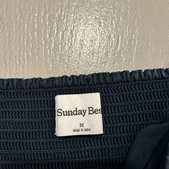 Sunday Best Navy Blue Bubble Hem Dress - Picture 2 of 3